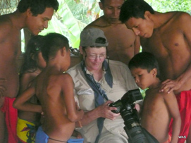 Laura Fellows with the Embarra in Panama - In Memorium