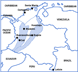 Map of Colombia