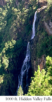 Hidden Valley Falls in western Belize - © Laura L. Fellows and Exotic Birding tours