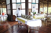 Dining room at Iwokrama Field Station in Guyana