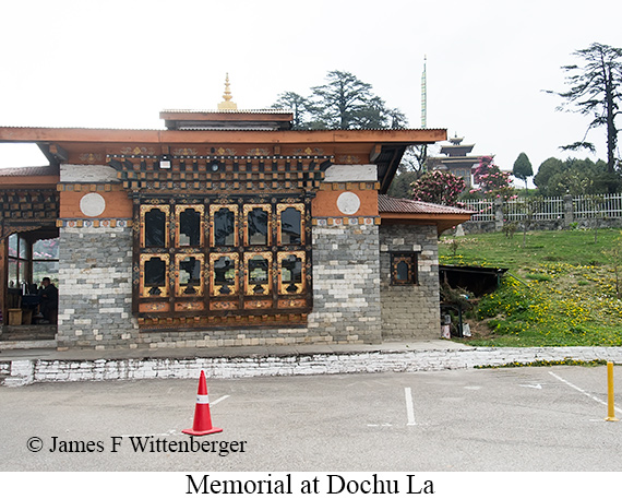 Memorial at Dochu La - © James F Wittenberger and Exotic Birding LLC Memorial at Dochu La - © James F Wittenberger and Exotic Birding LLC